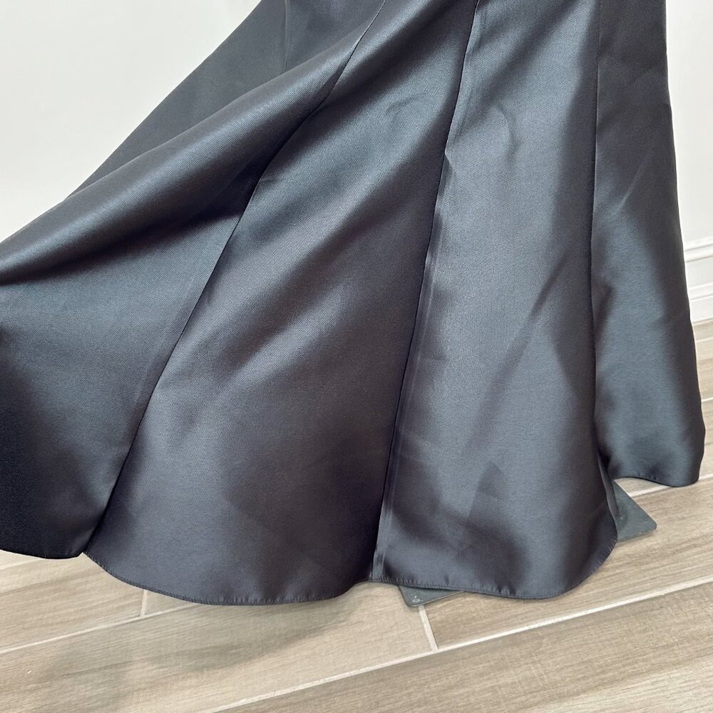 Alvina Valenta Maids Strapless Mikado Trumpet Gown Dress with Peplum Detail 9265 - Picture 14 of 16